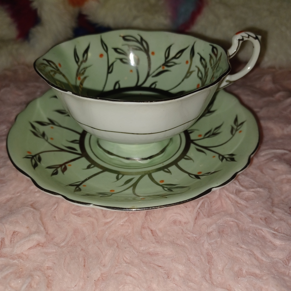 Adidas White and Green Ceramic Bowl